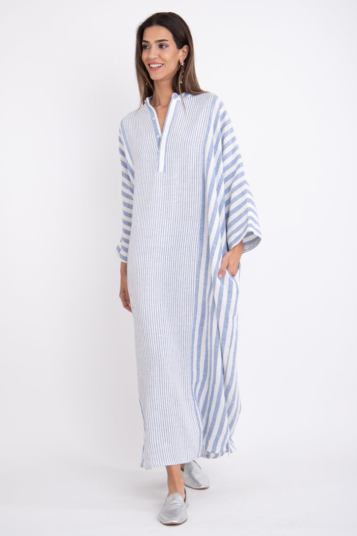 Frankie Linen Striped Jellaba