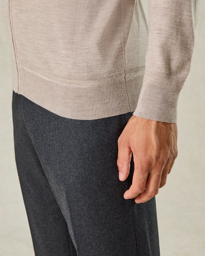 Fraser Ultrafine Merino Wool Full Zip Jumper