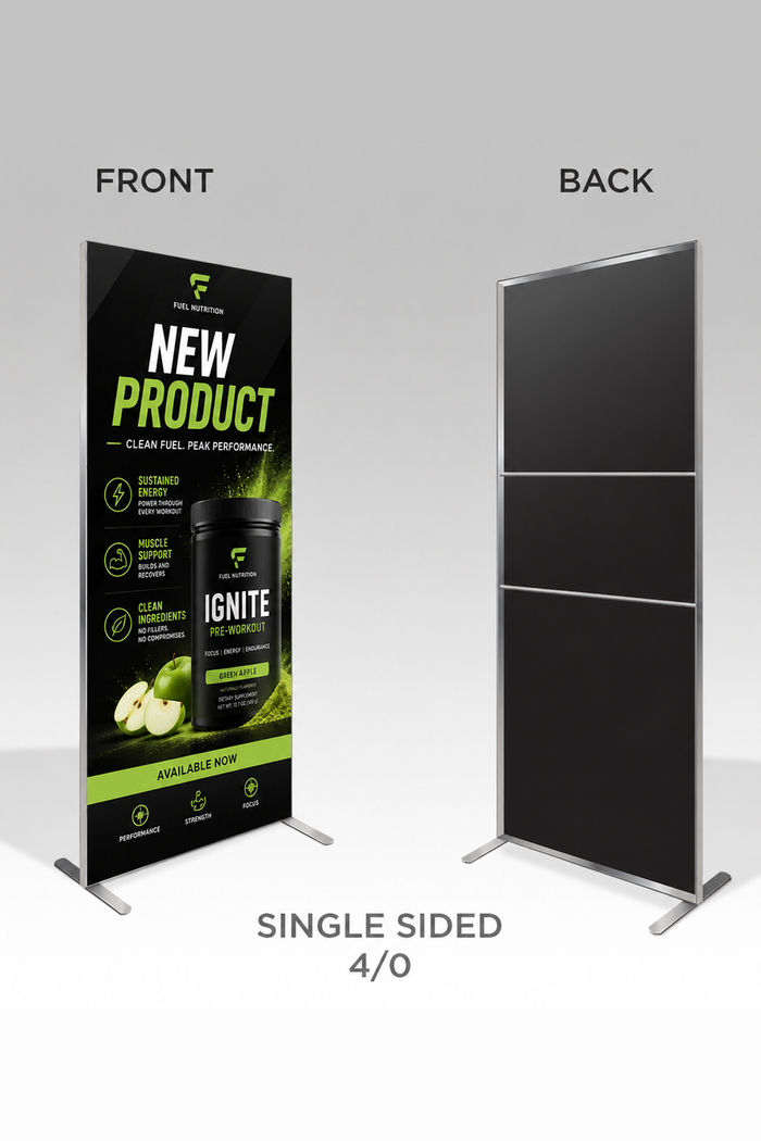 Freestanding SEG Frame Displays - 36'', 48'', 60''