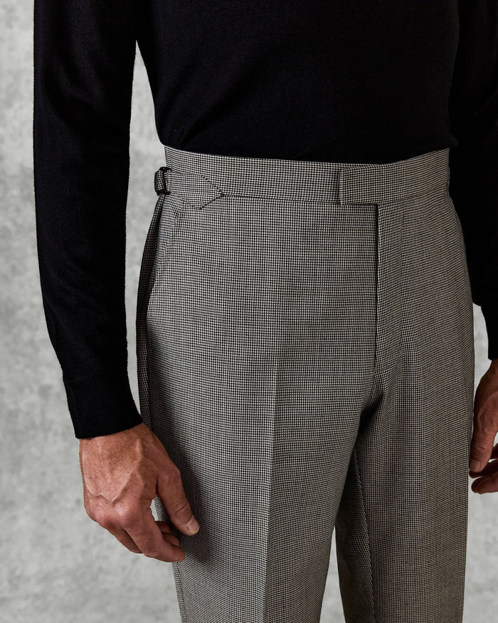 Fyler Wool Puppytooth Morning Trousers