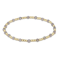 Gemstone Gold Sincerity Pattern 3mm Bead Bracelet Labradorite