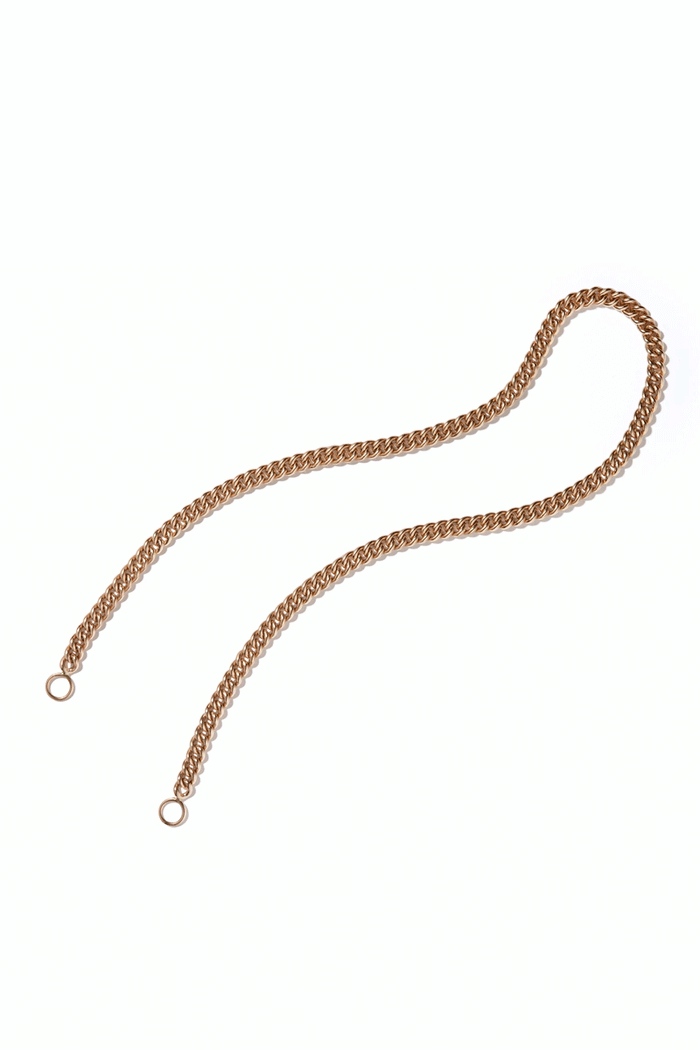 Gold Heavy Curb Chain Necklace - 14k Yellow Gold