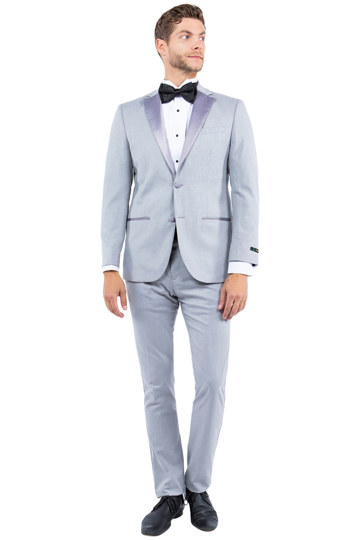 Gray Zegarie Notch Lapel Tuxedo Jacket For Men MJT364-04 - Giorgio's Menswear