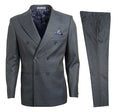 Grey Blue Stacy Adams Men's Suit - Giorgio's Menswear