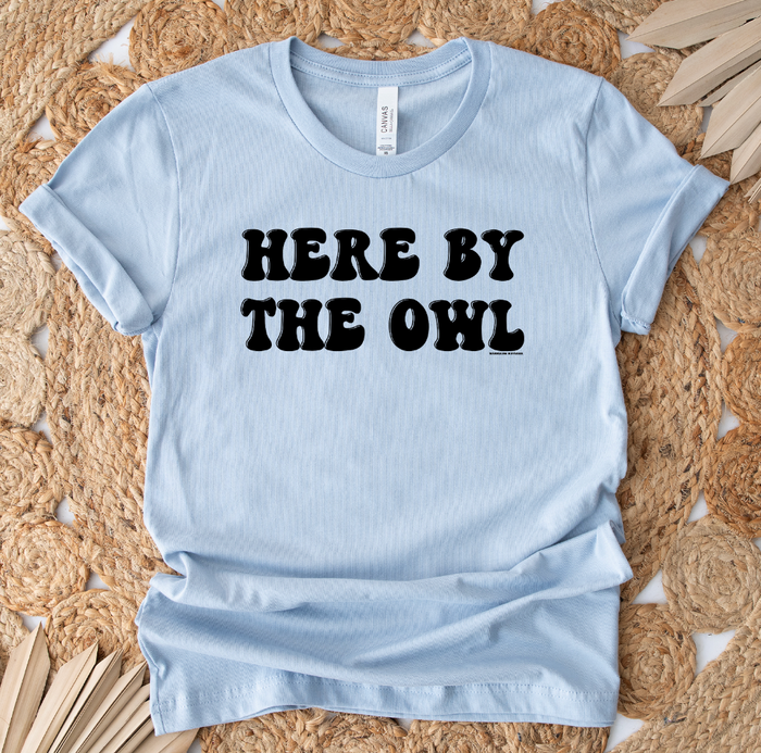 Groovy Here By The Owl Black Ink  – Bella Canvas T-Shirt
