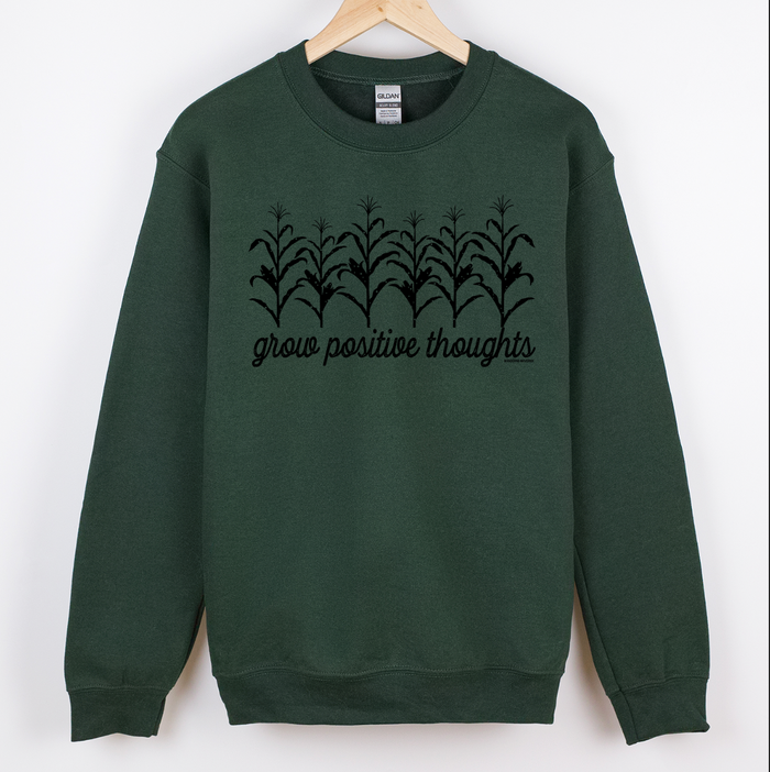 Grow Positive Thoughts CROPS – Crewneck