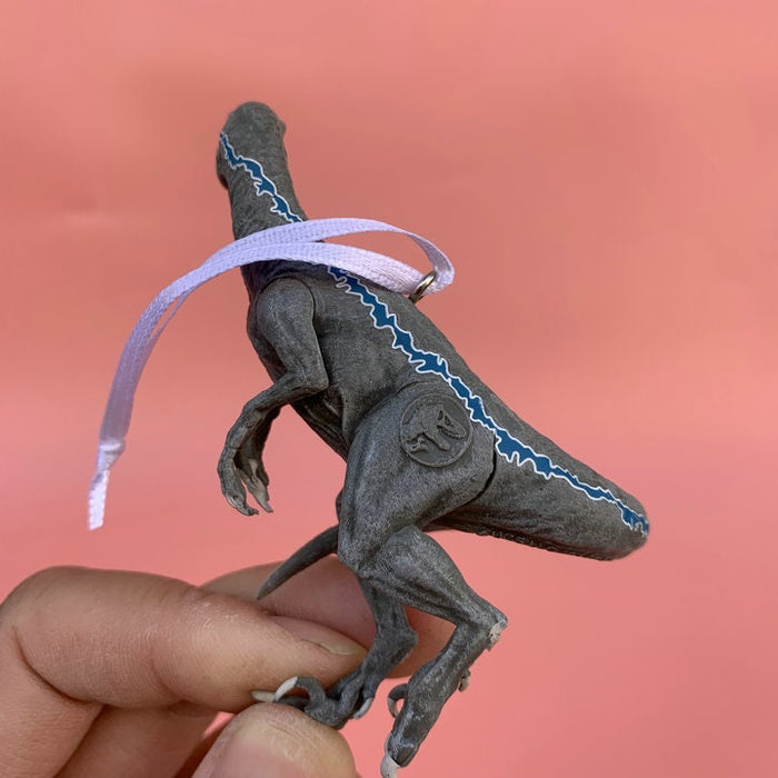 Hallmark Jurassic World Velociraptor Blue Raptor dinosaur Figure Model Ornament