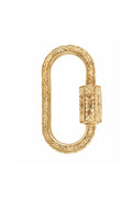 Hand Engraved Regular Lock - 14k Yellow Gold