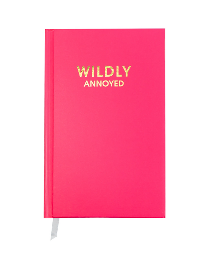 Hardcover Journal - 5 Colors SALE Chez Gagne Hot Pink - Wildy Annoyed