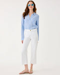 Harleen High Rise Crop Jean - Resort White