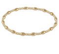Harmony Sincerity Pattern 2mm Bead Bracelet Gold