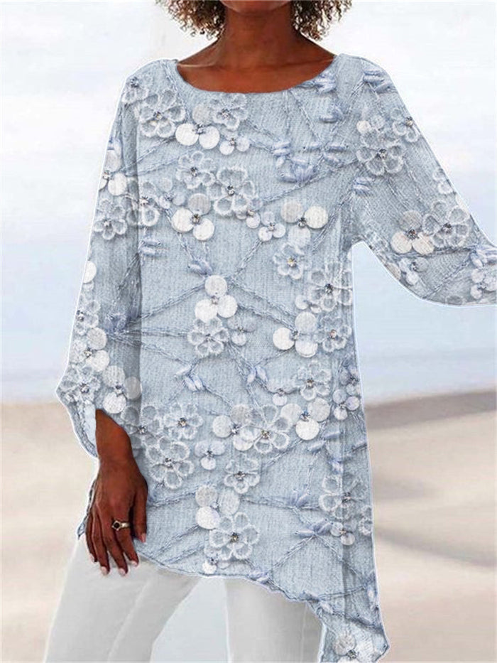 Harper™ - Crystal Bloom Print Top
