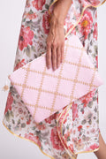 Hawwa Cotton Silk Pink Pouch