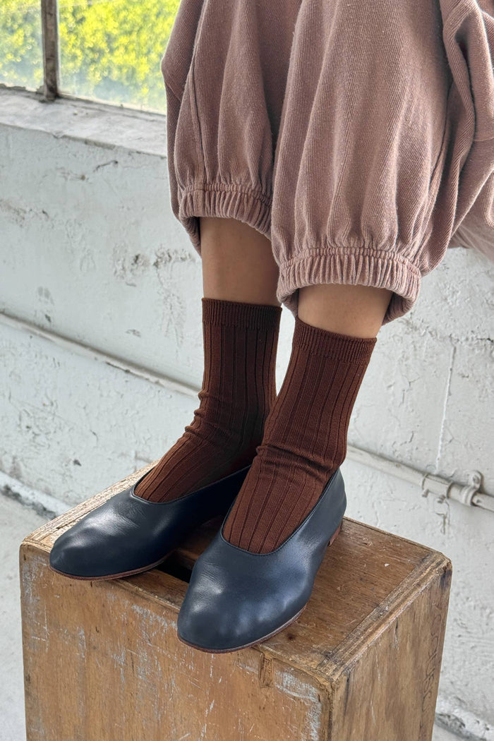 Her Socks - Eggplant