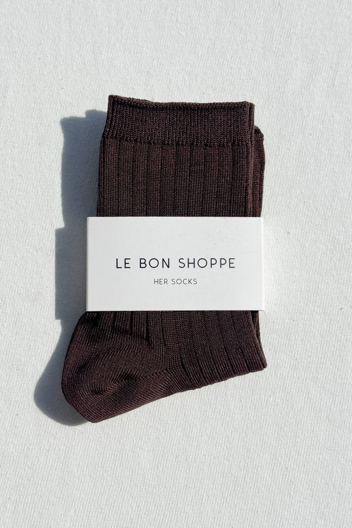 Her Socks - Eggplant