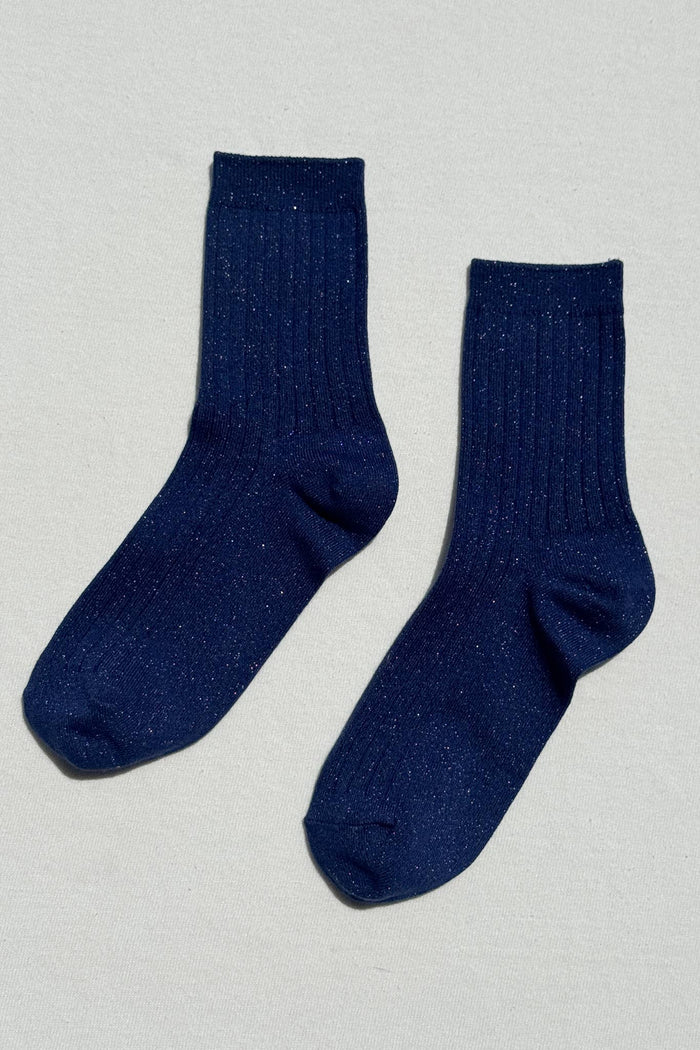 Her Socks - Modal Lurex - Sapphire Glitter