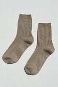 Her Socks Modal Lurex - Ash Glitter