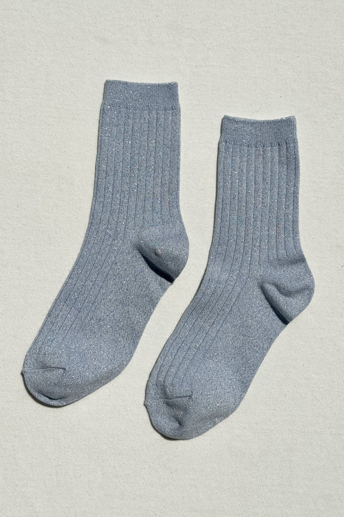 Her Socks Modal Lurex - Morning Mist