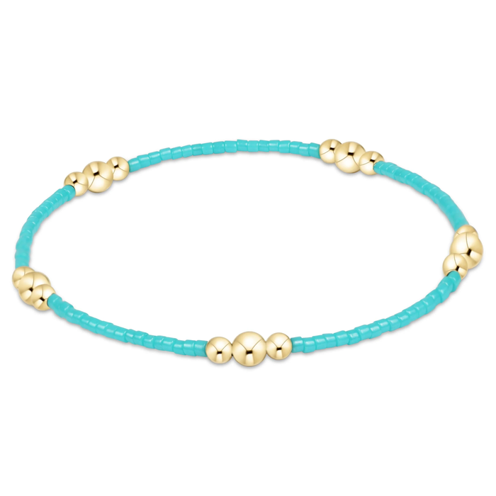 Hope Purpose Gold Bracelet Turquoise