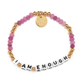 I Am Enough Beaded Bracelet Very Berry