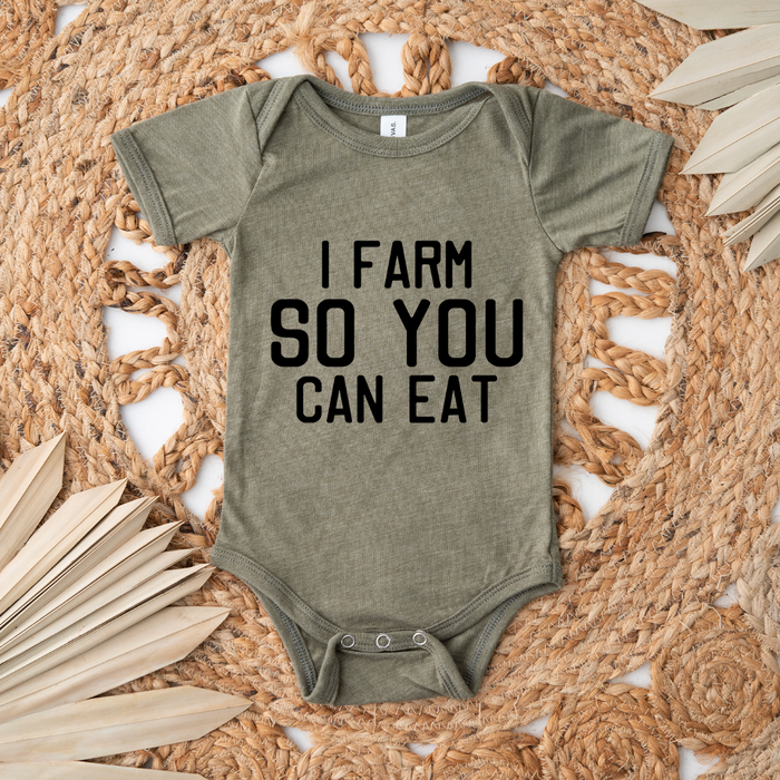 I Farm So You Can Eat Black Ink - Infant/Toddler/Youth