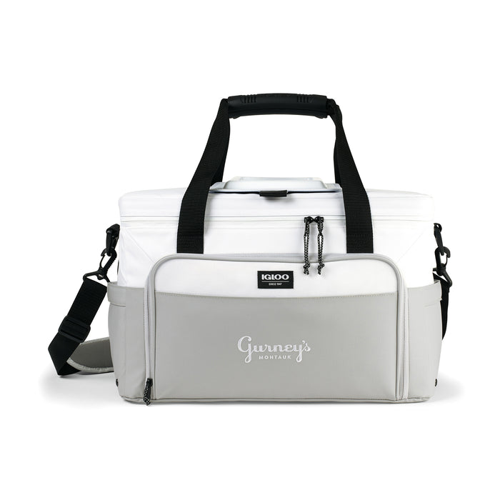 Igloo® Seadrift™ Coast Cooler - White-Grey | Custom Branded | Lemon Print