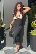 Im What You Need - Sleeveless Color Block Maxi Dress