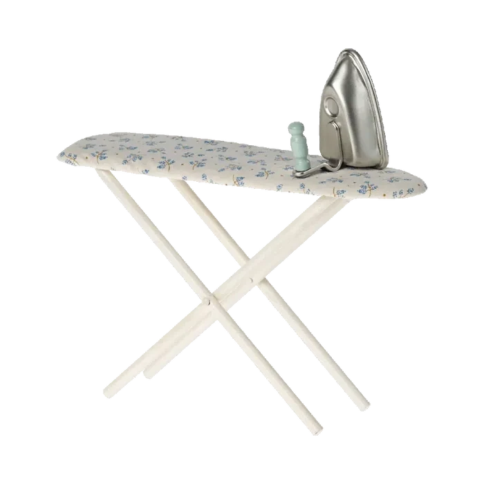 Maileg Iron + Ironing Board - Blue Flowers-Simply Green Baby
