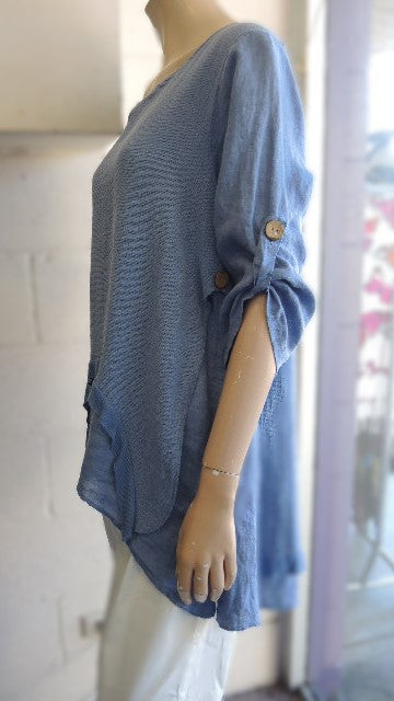 Italian Made Linen Top