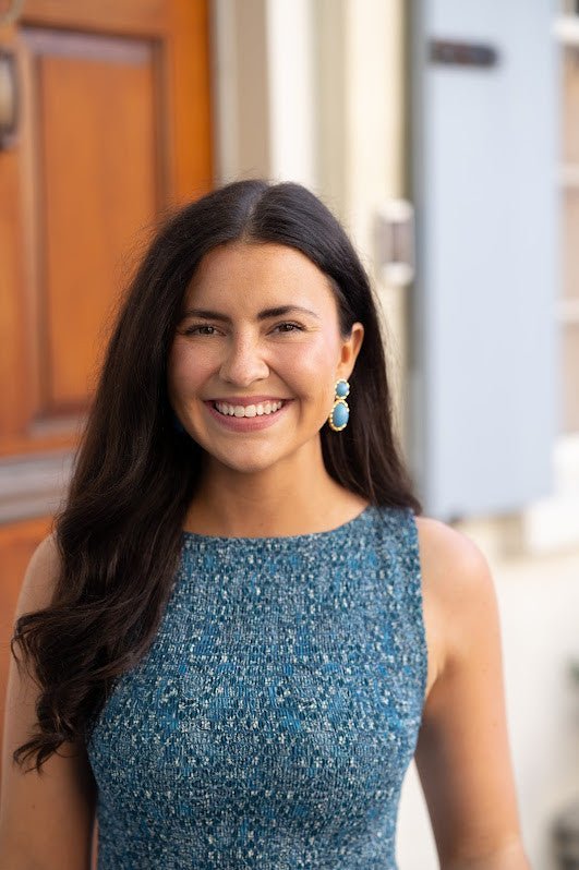 Lisi Lerch - Jackie Earring in Turquoise & 18k Gold Plated - Belle of the Ball Collection - Turquoise