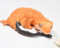 Japan Reptile Sleeping Red Crested gecko lizard PVC minifigure model A
