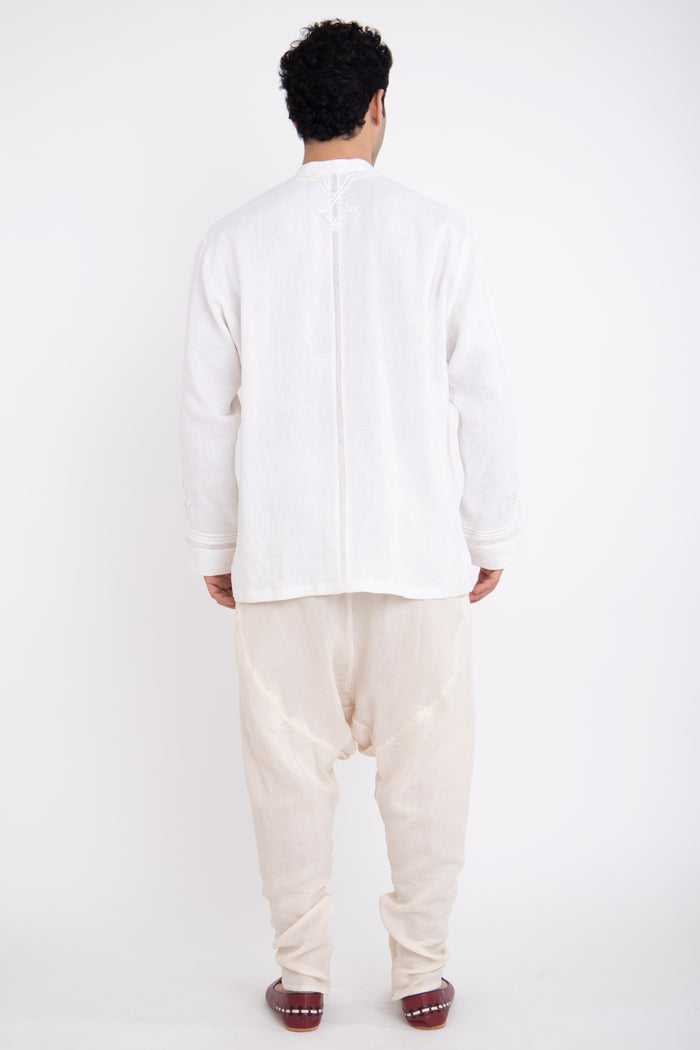 Jerusalem Linen White Shirt