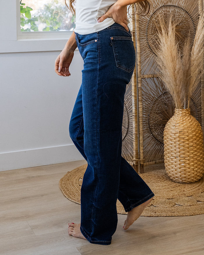 Judy Blue Begin Again Non Distressed Straight Jeans - Short, Regular and Long Judy Blue