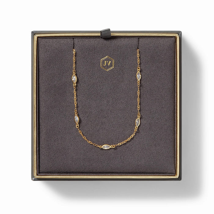Julie Vos Charlotte Delicate Station Necklace