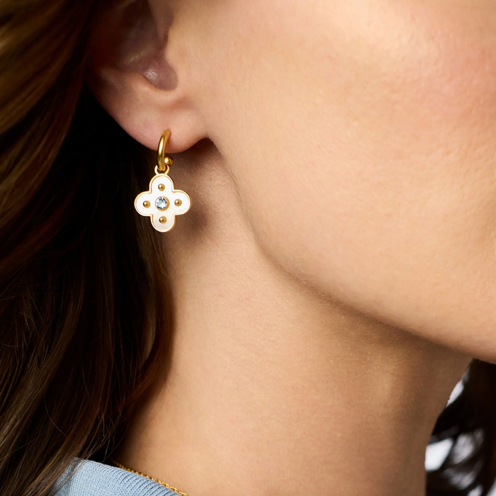 Julie Vos Colette Hoop & Charm Earring