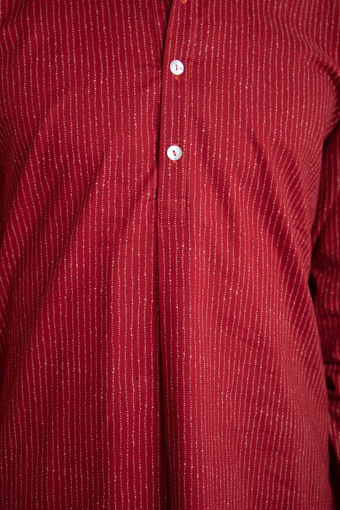 Kabir Cotton Red Shirt