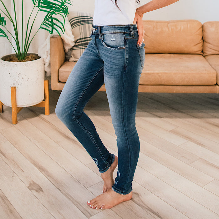 KanCan Ainsley Slight Distressed Skinny Jeans  KanCan