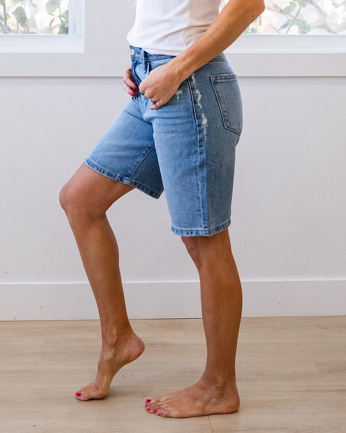 KanCan No Drama Low Slung Baggy Jean Shorts SALE KanCan