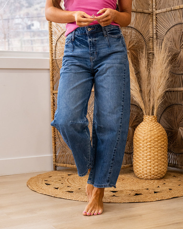KanCan No Reason Non Distressed Barrel Jeans SALE KanCan