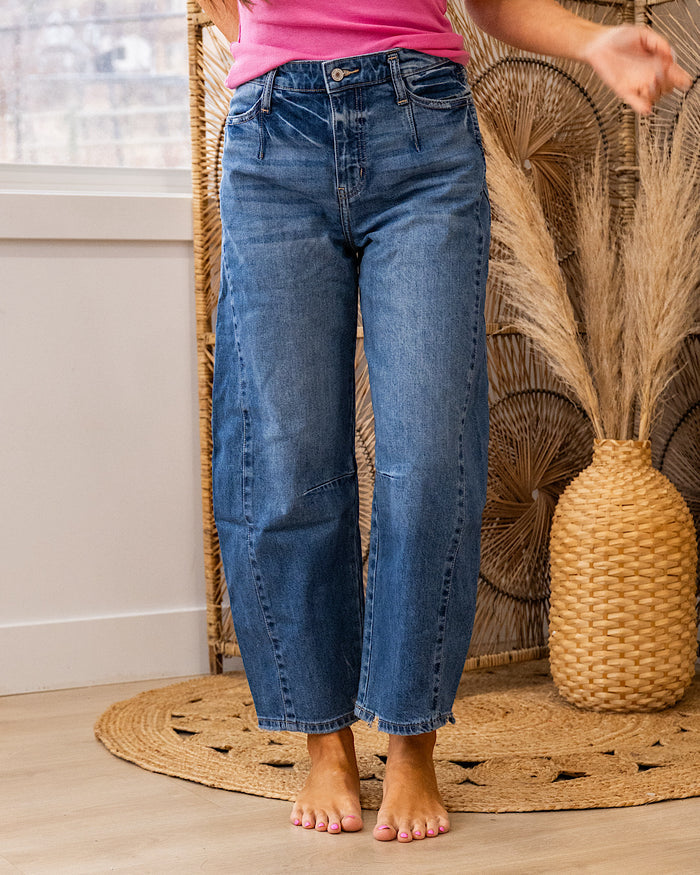 KanCan No Reason Non Distressed Barrel Jeans SALE KanCan