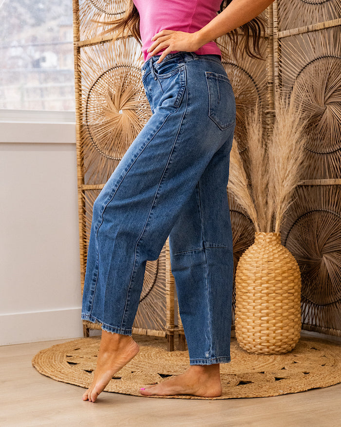 KanCan No Reason Non Distressed Barrel Jeans SALE KanCan