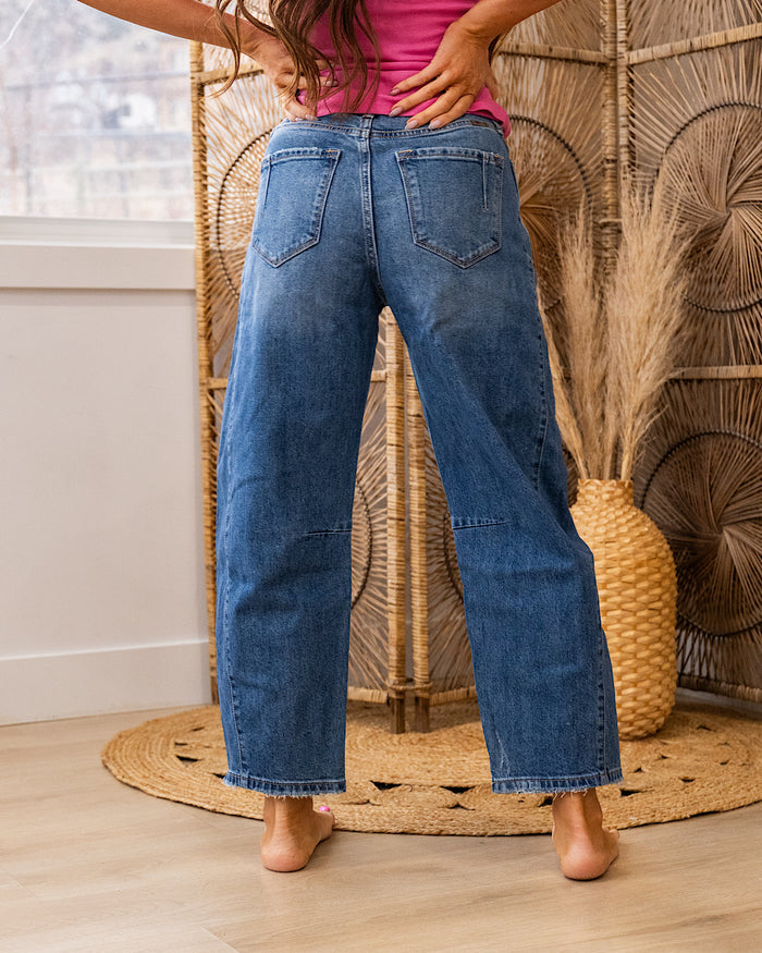KanCan No Reason Non Distressed Barrel Jeans SALE KanCan