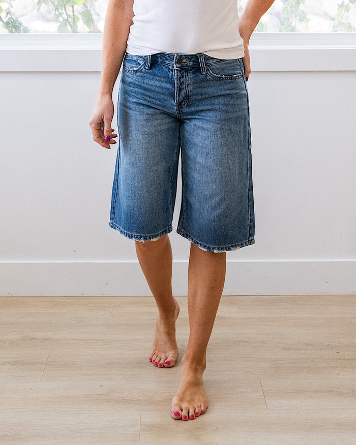 KanCan Penelope Slung Baggy Jean Shorts SALE KanCan