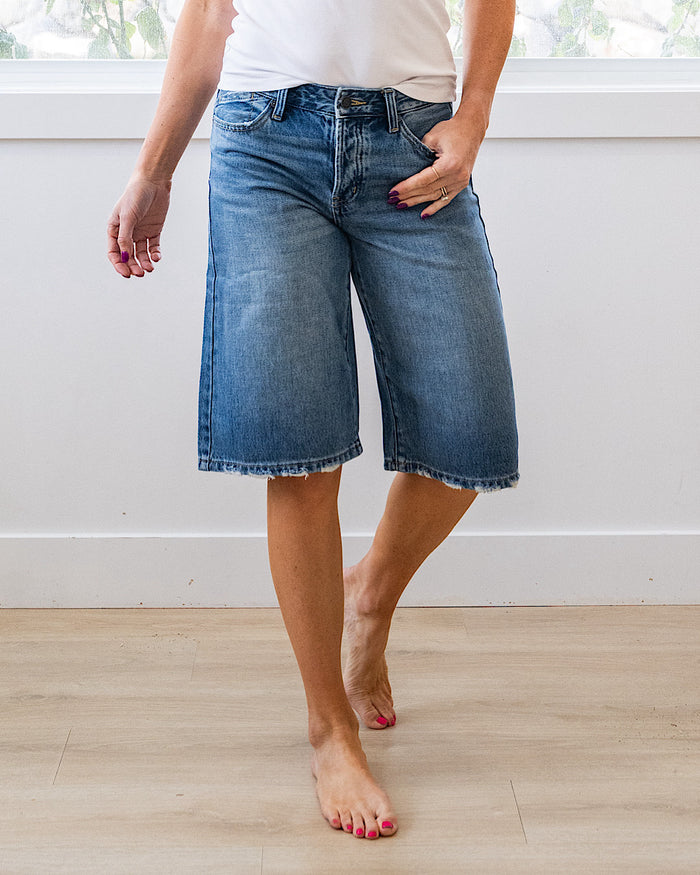 KanCan Penelope Slung Baggy Jean Shorts SALE KanCan