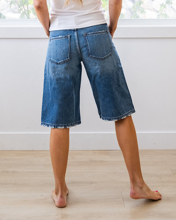 KanCan Penelope Slung Baggy Jean Shorts SALE KanCan