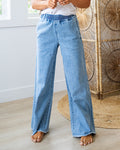 KanCan You Got Me Elastic Waist Wide Leg Jeans SALE KanCan