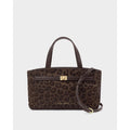 Katie Loxton Orin Top Handle Crossbody Bag In Chocolate Leopard