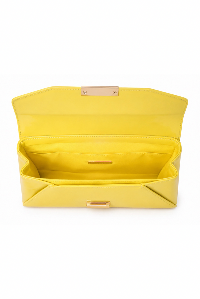 Kennedy - Flat Front Flap Patent Leather Clutch Purse