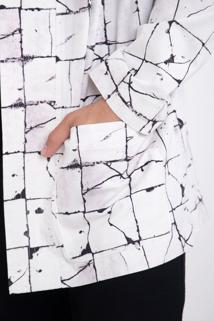 Khaled Cotton Marbled Jacket