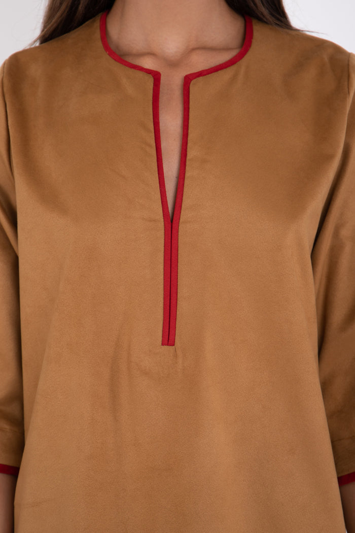 Khamsin Cotton Suede Dress